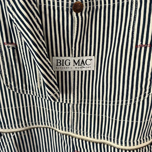 Women's Striped Overalls - Picture 2 of 9